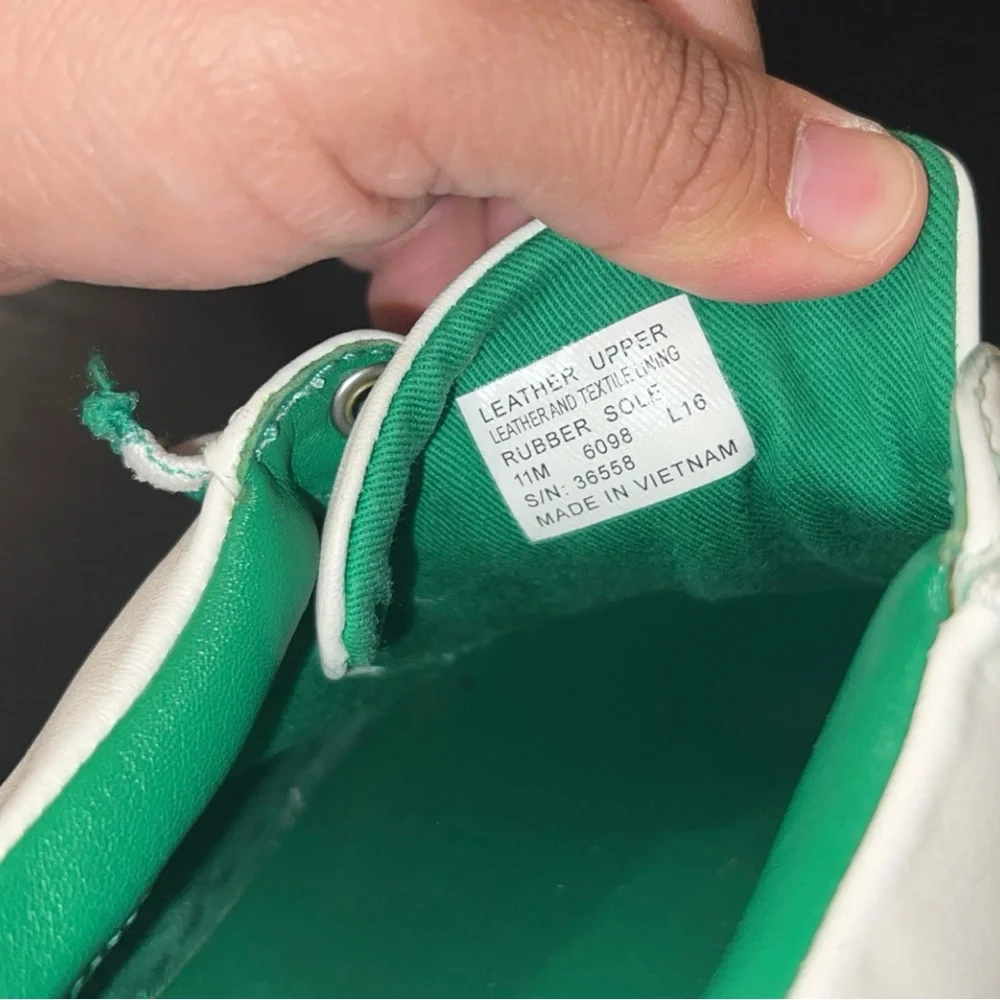 Tory Sport White and Green Sneakers